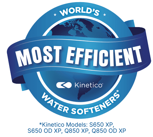 Kinetico Water Softeners -  Worlds Most Efficient Badge